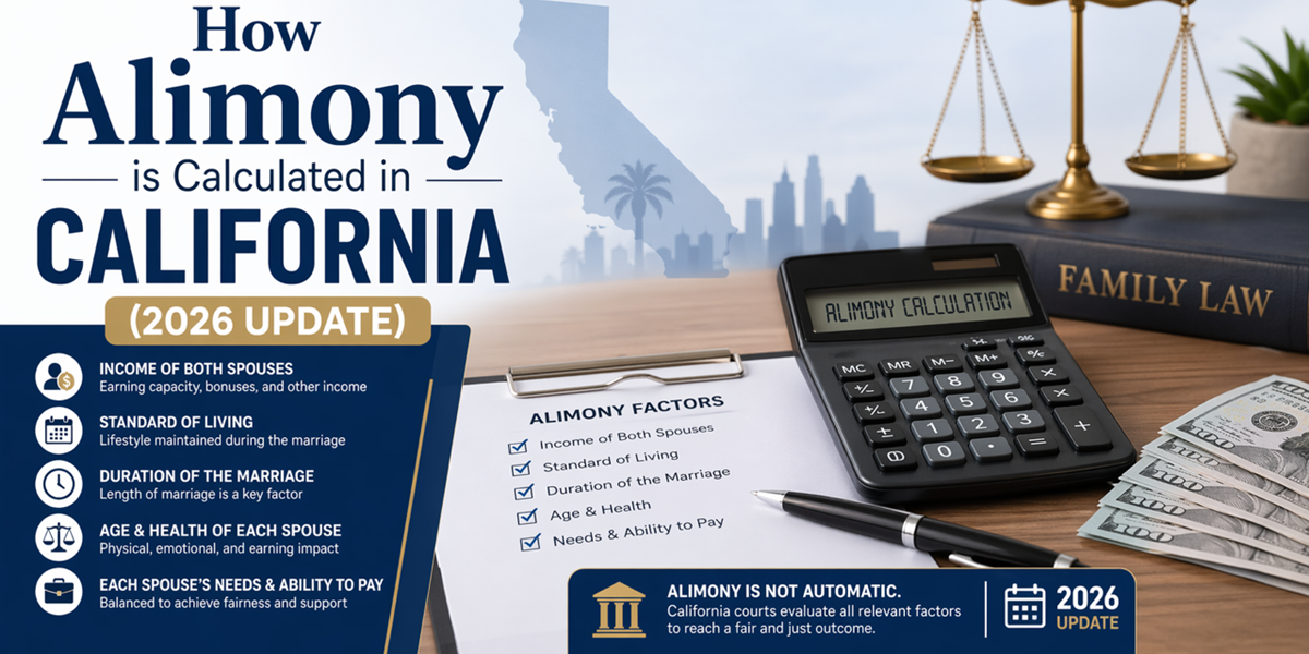 How Alimony is Calculated in California (2026 Update)