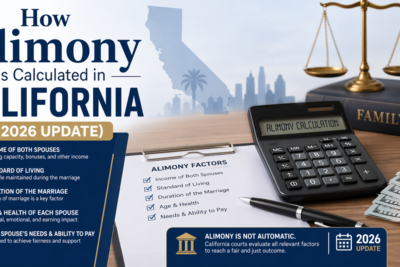 How Alimony is Calculated in California (2026 Update)