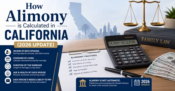 How Alimony is Calculated in California (2026 Update)