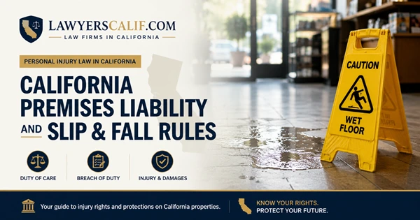 California Premises Liability and Slip &Fall Rules