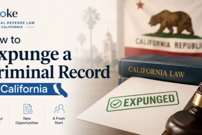 How to Expunge a Criminal Record in California