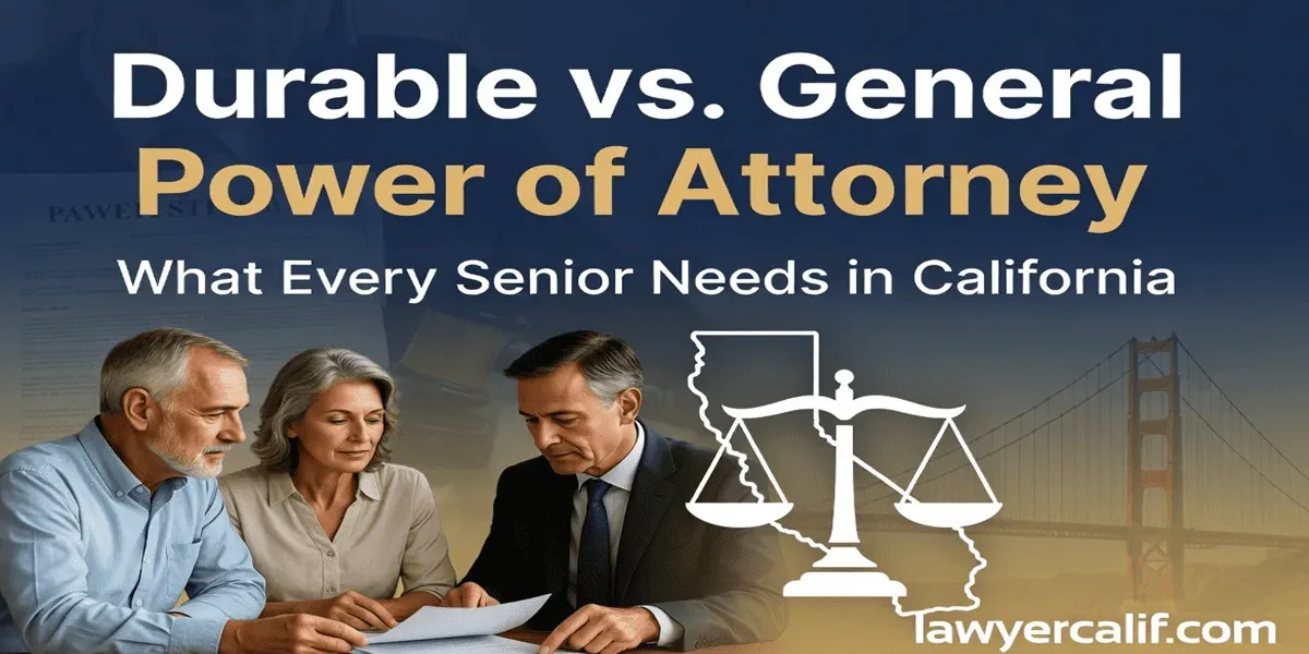 Durable vs. General Power of Attorney California